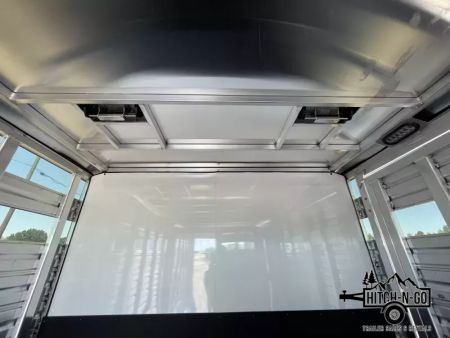New 2025 Frontier 7x24 14k Aluminum Gooseneck Stock Combo Trailer