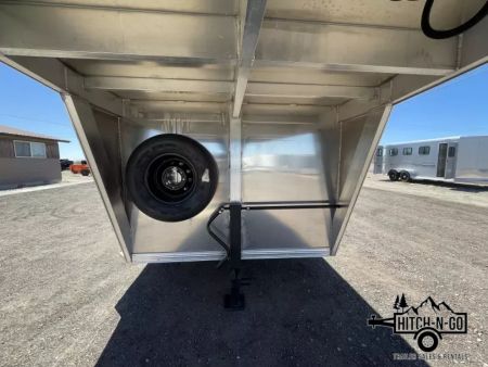 New 2025 Frontier 7x24 14k Aluminum Gooseneck Stock Combo Trailer