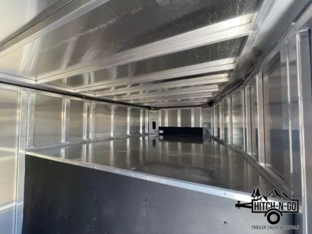 New 2025 Frontier 7x24 14k Aluminum Gooseneck Stock Combo Trailer