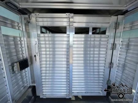 New 2025 Frontier 7.5x16' 7" Livestock Bumper Pull Stock Trailer