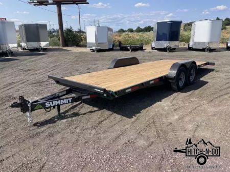 New 2026 Summit Cascade 7x20 10k Full Tilt Deck Trailer with Removable Fenders
