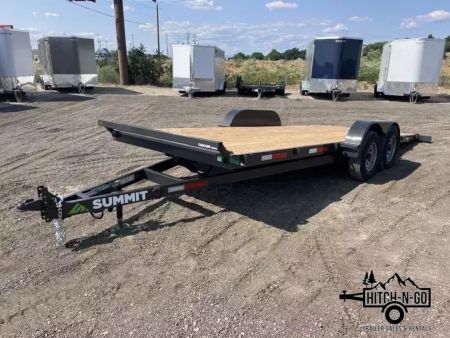 New 2026 Summit Cascade 7x20 10k Full Tilt Deck Trailer with Removable Fenders