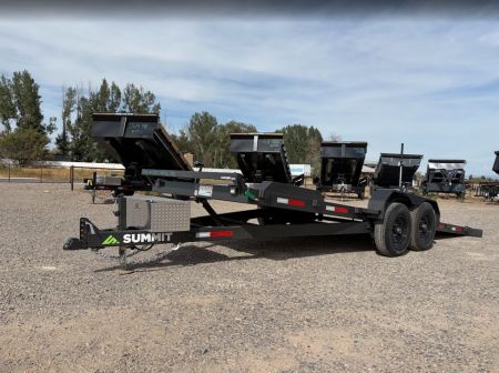 New 2026 2025 Summit Cascade 7x20 14k Full Tilt Deck Equipment Trailer