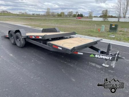 New 2026 Summit Cascade 7x20 16/4 14k Split Deck Tilt Equipment Trailer