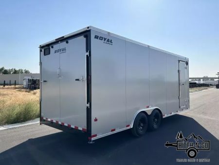 New 2026 Southland Royal 8x20+2 V-Nose 10k Auto Carrier with Rear Ramp Door
