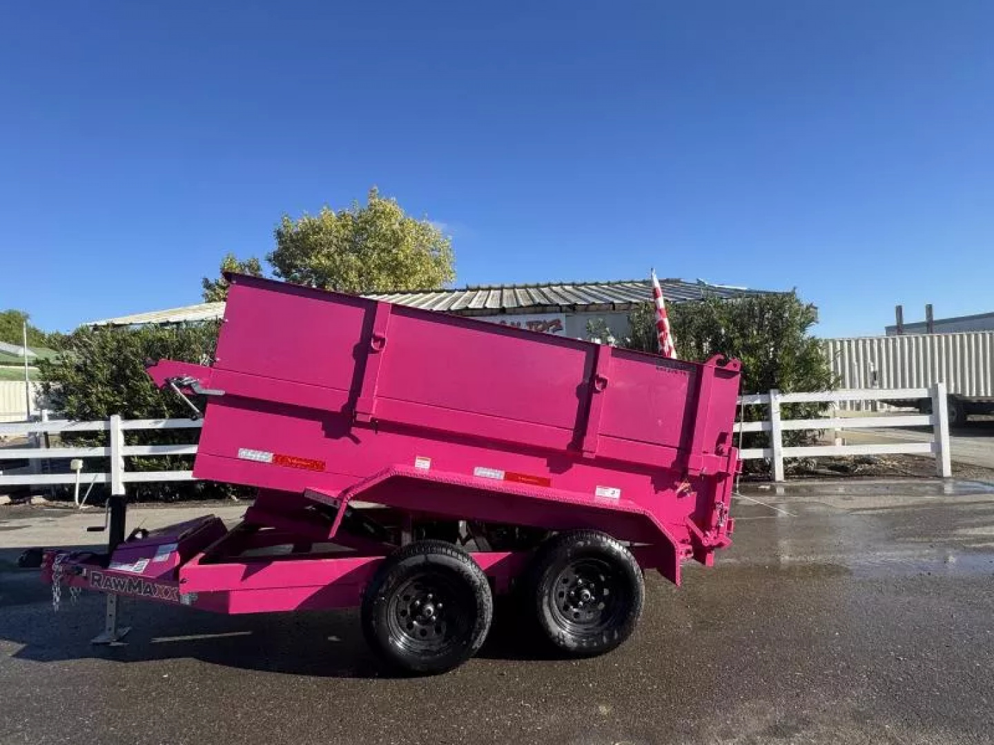 New 2026 RawMaxx DUMP-TDM T7126 Dump Trailer