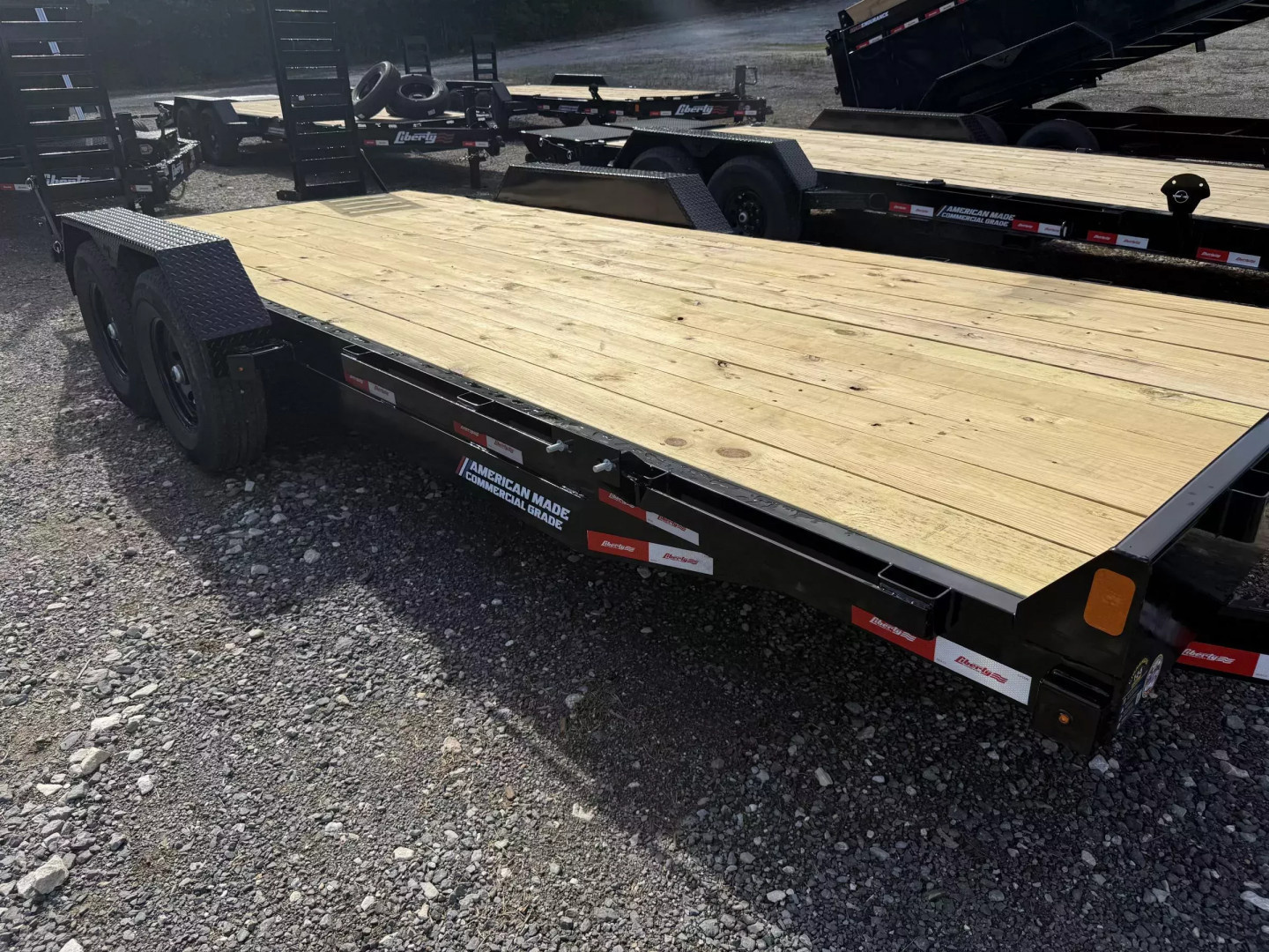 New 2026 Liberty Le Equipment Trailer stand up ramps