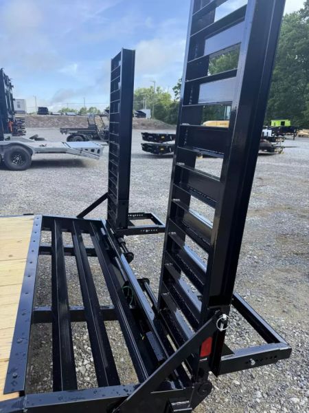 New 2026 Liberty Le Equipment Trailer stand up ramps
