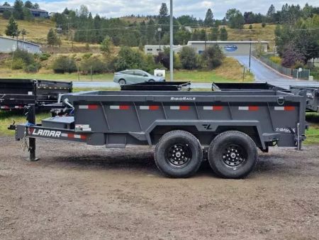 New 2026 Lamar 7x12 14k Low-Pro Dump Trailer