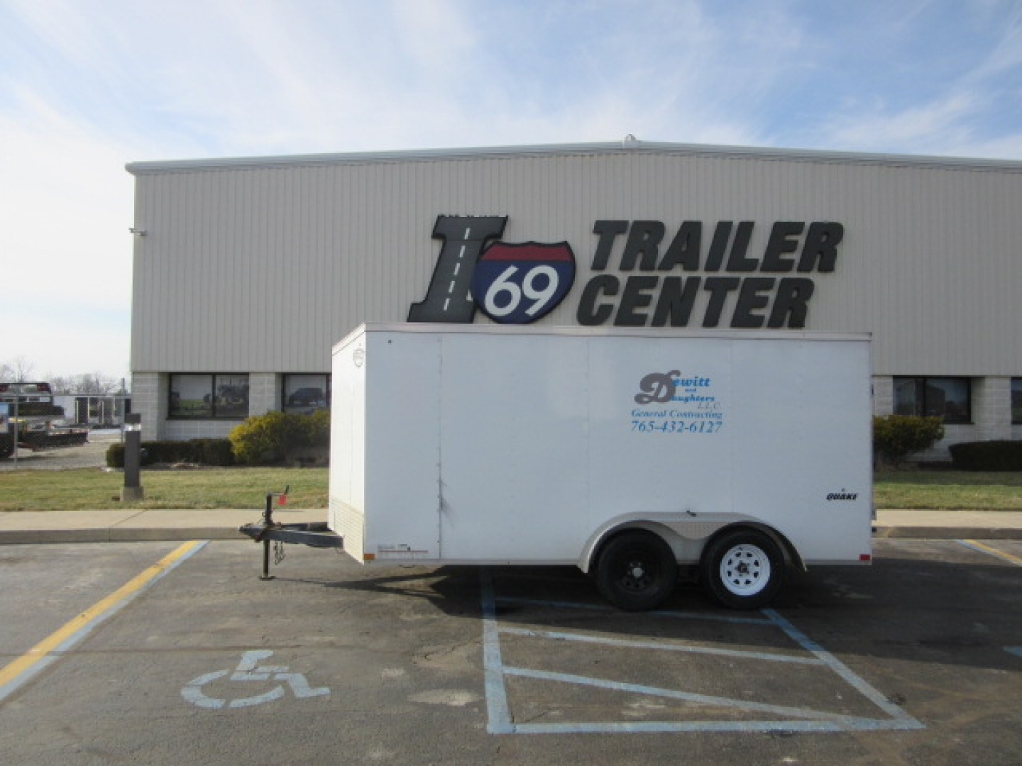 Used 2022 Impact Trailers 7 x 14 ISCAA7.0X14TE2FF Cargo / Enclosed Trailer 7K / Reduced Height
