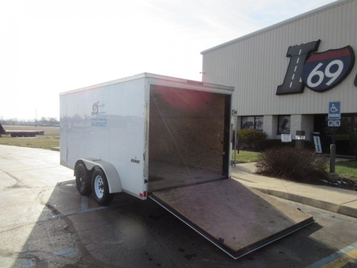 Used 2022 Impact Trailers 7 x 14 ISCAA7.0X14TE2FF Cargo / Enclosed Trailer 7K / Reduced Height