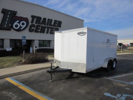 Used 2022 Impact Trailers 7 x 14 ISCAA7.0X14TE2FF Cargo / Enclosed Trailer 7K / Reduced Height