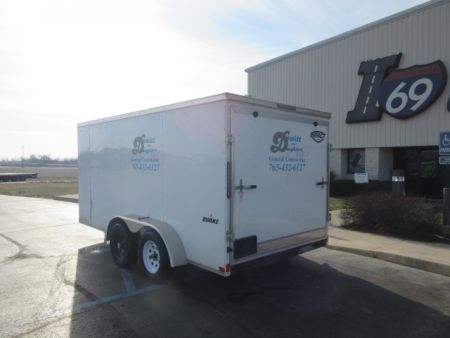 Used 2022 Impact Trailers 7 x 14 ISCAA7.0X14TE2FF Cargo / Enclosed Trailer 7K / Reduced Height