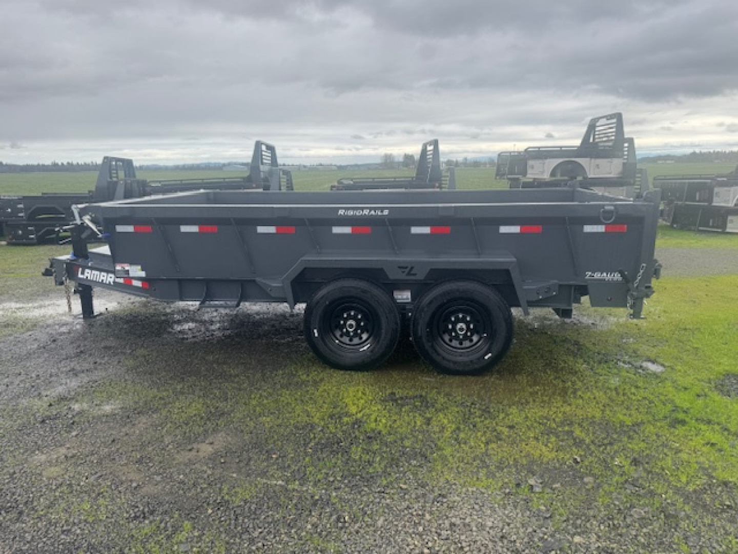 New 2026 LAMAR TRAILERS 83x14 14K DL27 Dump Trailer 24" SIDES