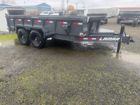 New 2026 LAMAR TRAILERS 83x14 14K DL27 Dump Trailer 24  SIDES