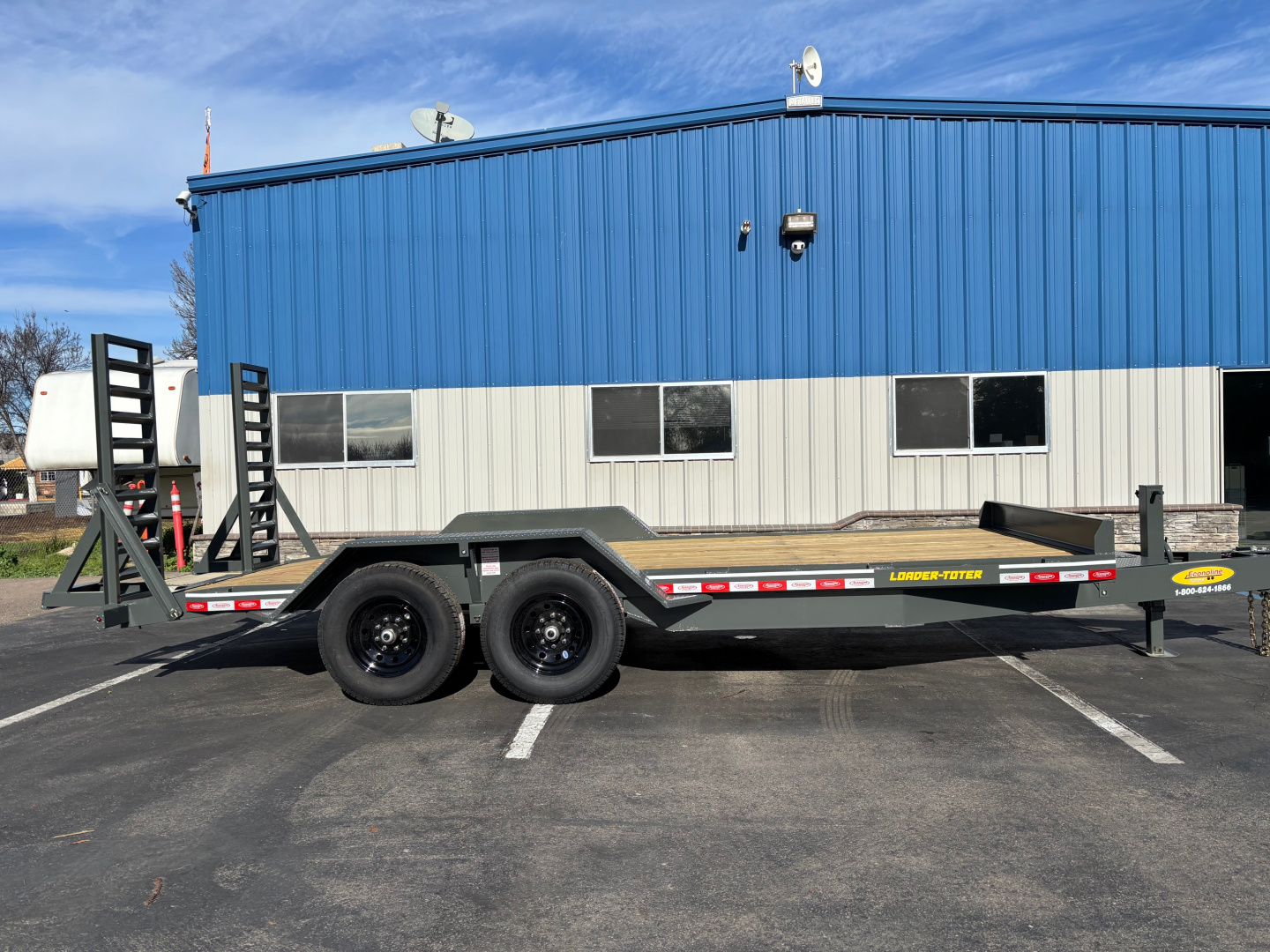 New 2026 Econoline Loader Toter Equipment Trailer 7'x18'x 16k