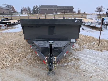 New 2026 Norstar 72x12 DCB Dump Trailer, 9,900lb GVWR, Scissor Lift, Slide-In Ramps, and Tarp Kit