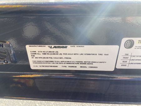New Lamar 20" Car Hauler Trailer