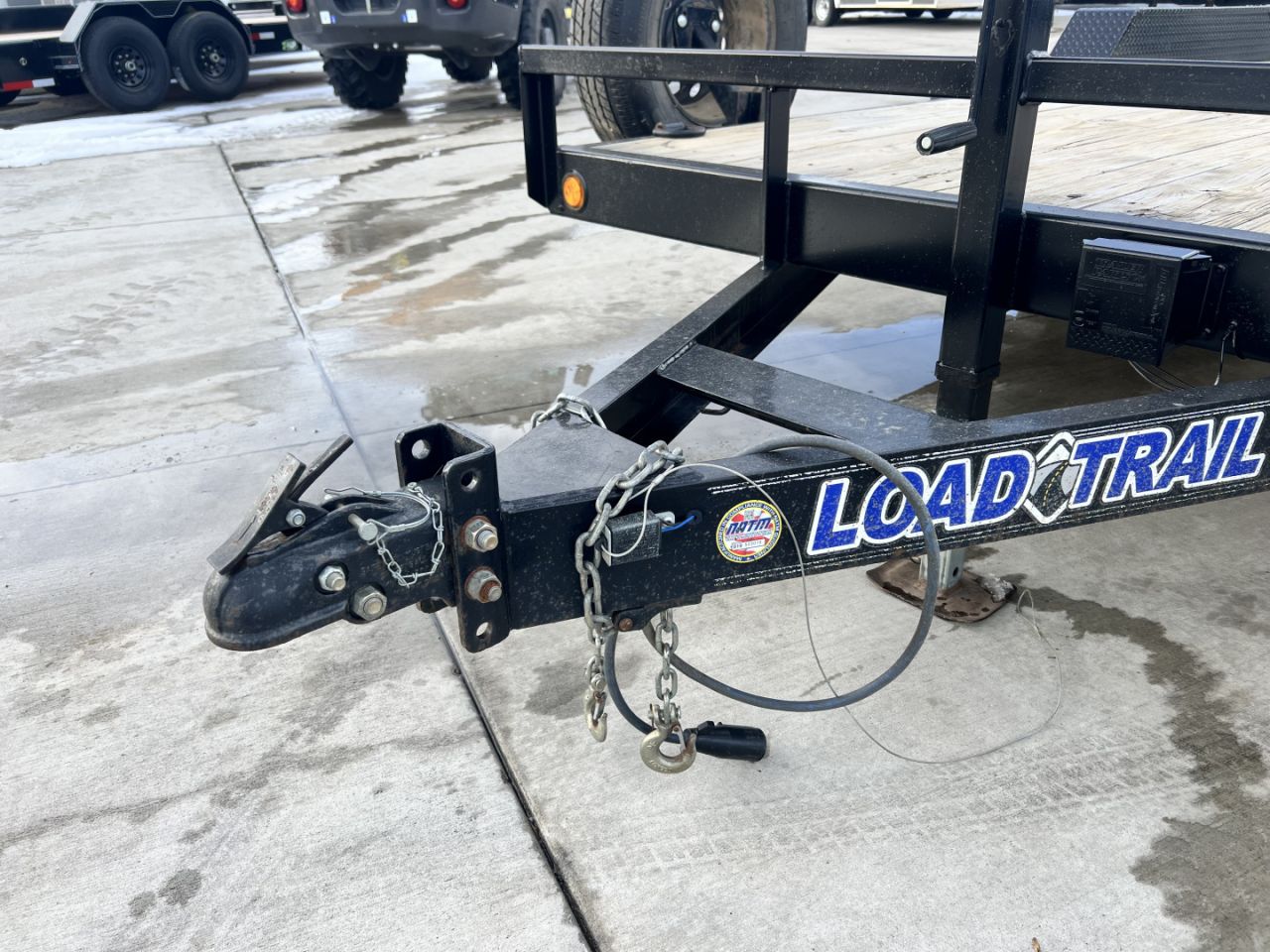 Used 2021 Load Trail 18’ flatbed Trailer 2-5200 lb axles=10K, dovetail, removable fenders, Slide In Ramps