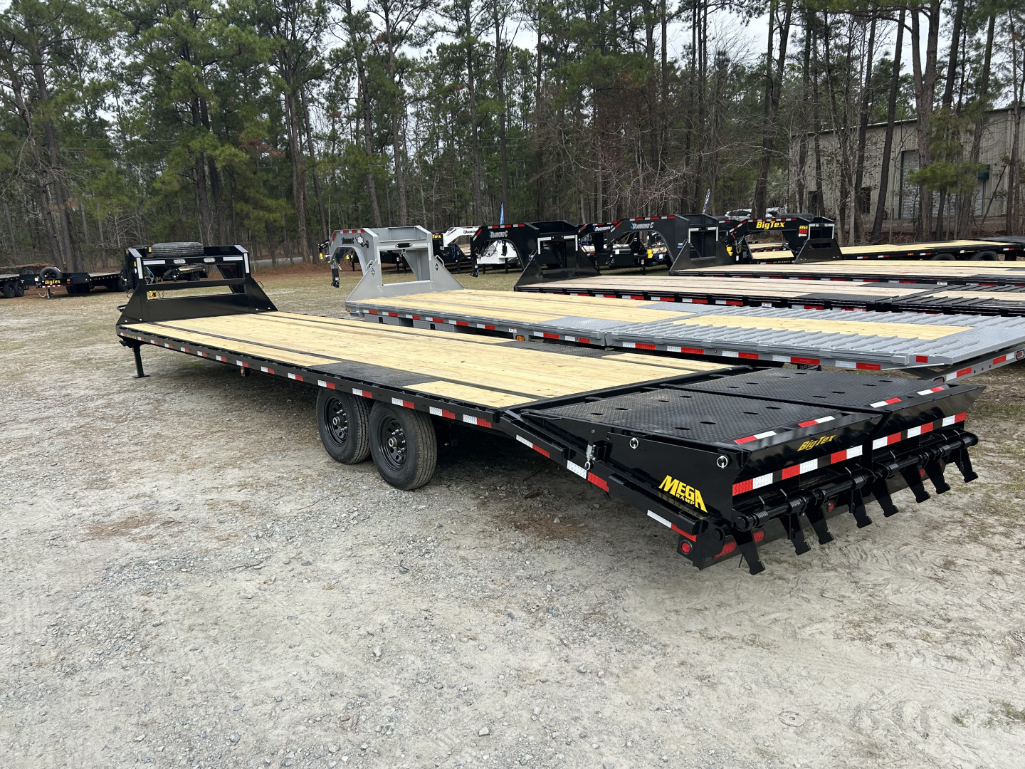 New 2027 Big Tex Trailers 14GN35 30ft Deck + 5ft Dovetail with Mega Ramps