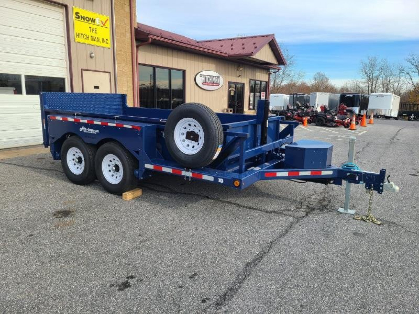 New 6'2" x 14 Air Tow 3D-14 Drop-Deck/Dump Dump Trailer 16k