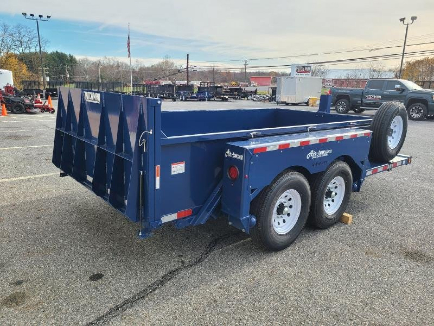 New 6'2" x 14 Air Tow 3D-14 Drop-Deck/Dump Dump Trailer 16k