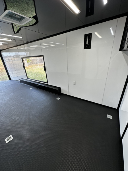 New 2027 8.5x32 7'6" Interior -Race/Bathroom Trailer- Finished Interior-5200lb Triple Torsion-Awning-Escape Door