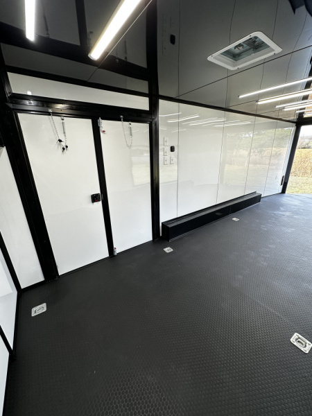 New 2027 8.5x32 7'6" Interior -Race/Bathroom Trailer- Finished Interior-5200lb Triple Torsion-Awning-Escape Door
