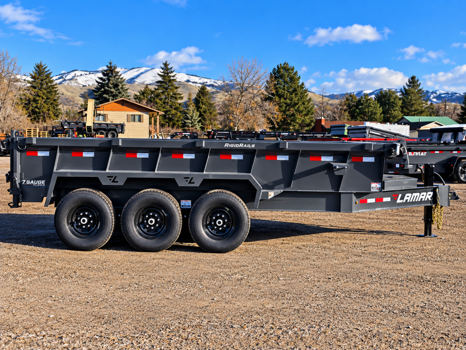New 2026 Lamar 7x16 21k Dump Trailer