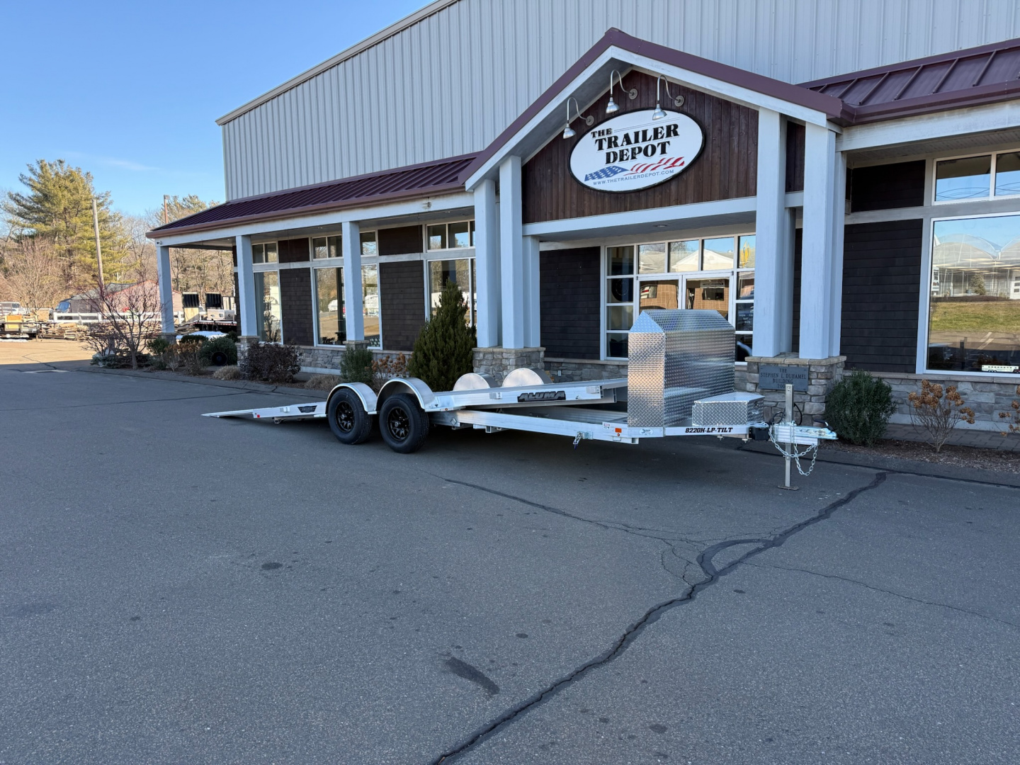 New Aluma 6'9" x 20' Executive Series Open Car Tilt Trailer 9.9K