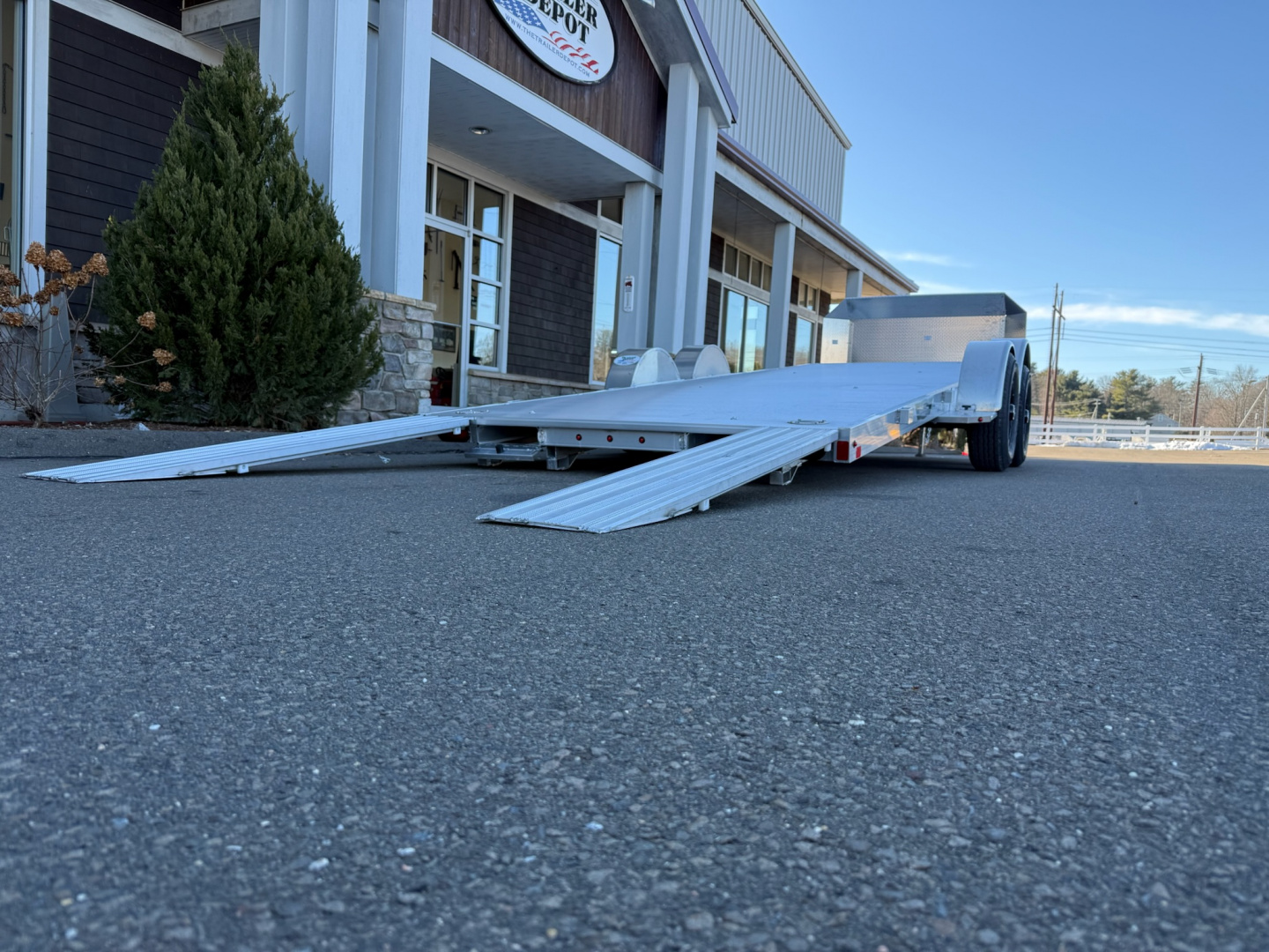 New Aluma 6'9" x 20' Executive Series Open Car Tilt Trailer 9.9K
