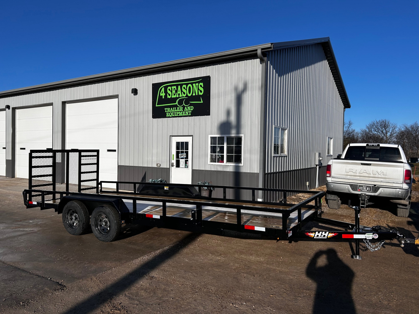 New 2026 H&H Trailers 82"X20' Rail Side Utility 7k gvwr Utility Trailer