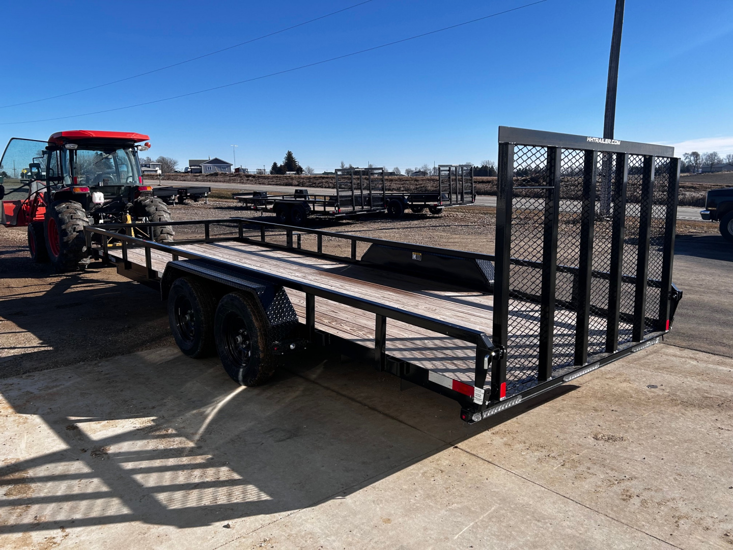 New 2026 H&H Trailers 82"X20' Rail Side Utility 7k gvwr Utility Trailer