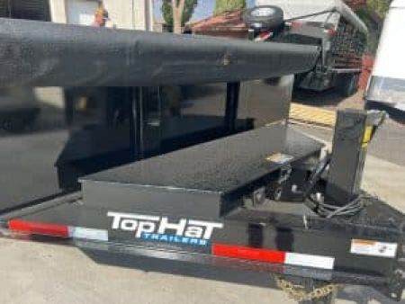 New 2026 Top Hat Trailers 7X14 Dump Trailer 14K Low profile tarp, ramps