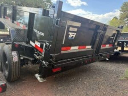 New 2026 Top Hat Trailers 7X14 Dump Trailer 14K Low profile tarp, ramps