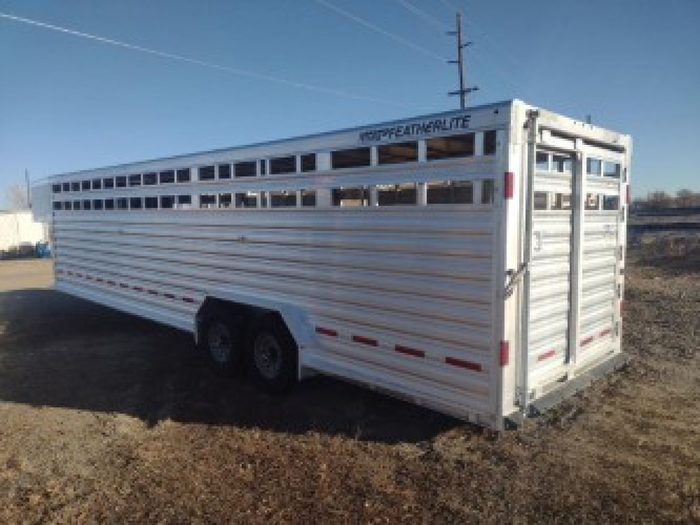 Used 2019 Featherlite 30' Stock Trailer