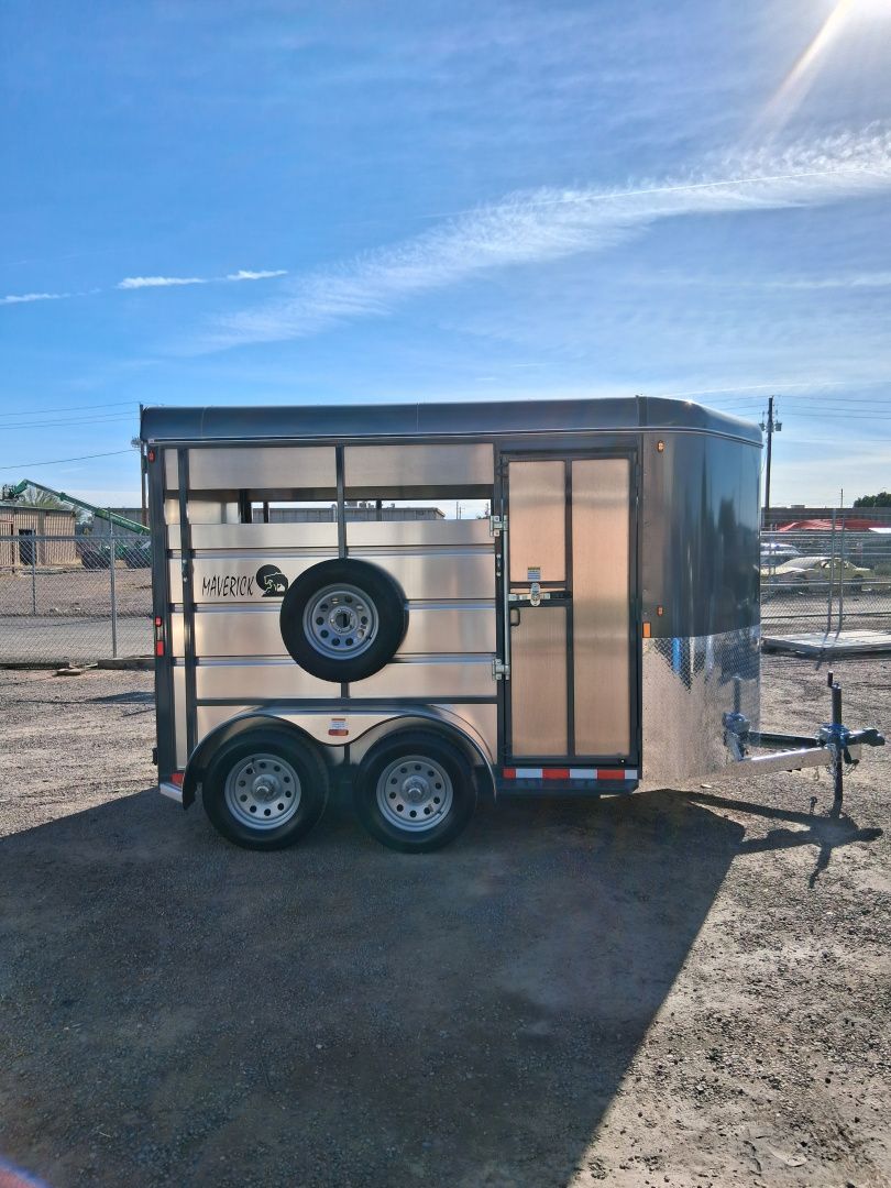 New 2026 Maverick Trailers 12' STOCK Stock / Stock Combo Trailer
