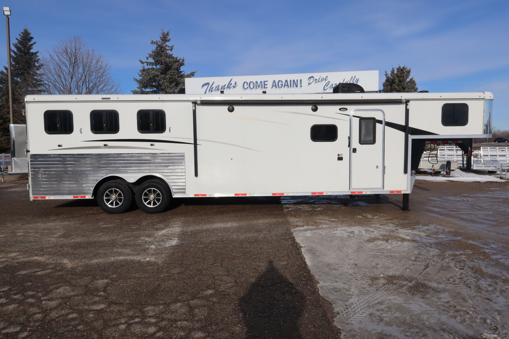 Used 2018 Bison Trailers Ranger Horse Trailer