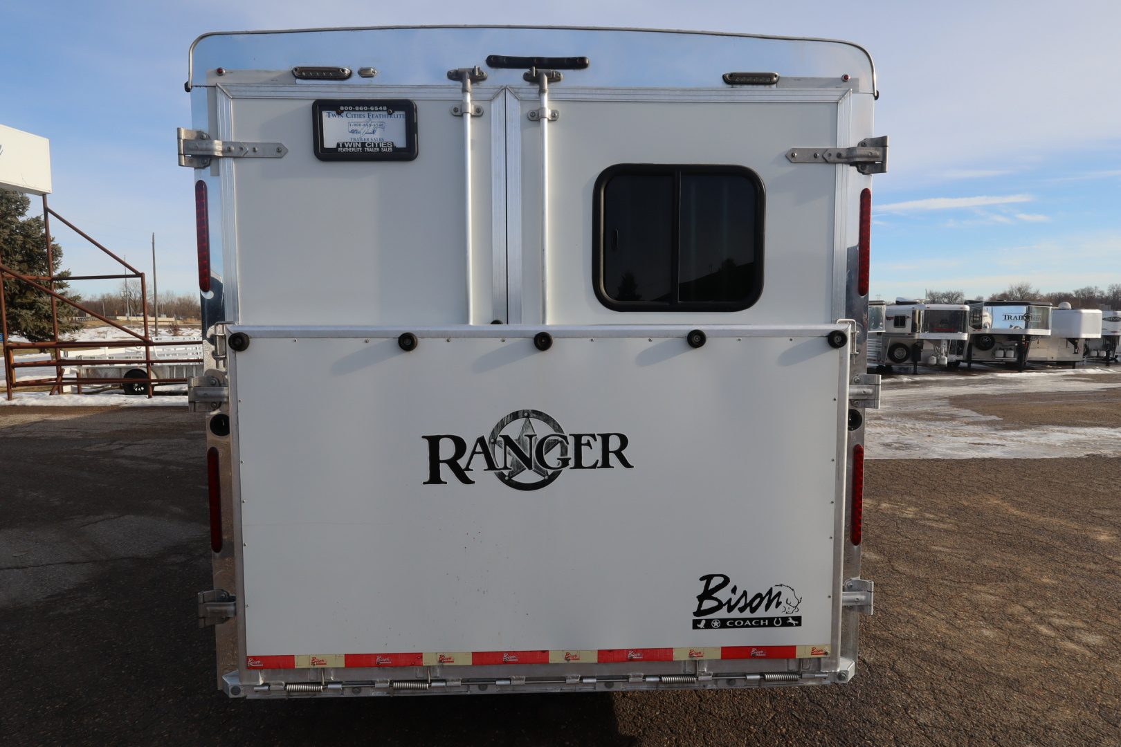 Used 2018 Bison Trailers Ranger Horse Trailer