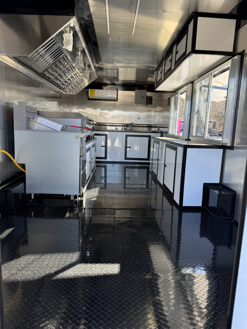 New 2026 Coast 2 Coast 8.5X20 TA CONCESSION TRAILER FULLY EQUIPPED BLACKOUT Concession
