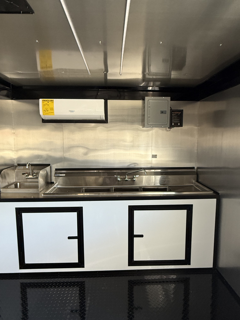 New 2026 Coast 2 Coast 8.5X20 TA CONCESSION TRAILER FULLY EQUIPPED BLACKOUT Concession