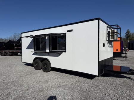 New 2026 Coast 2 Coast 8.5X20 TA CONCESSION TRAILER FULLY EQUIPPED BLACKOUT Concession