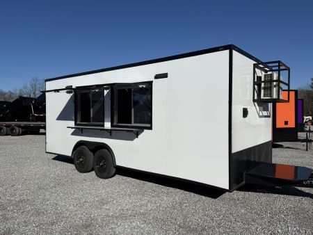 New 2026 Coast 2 Coast 8.5X20 TA CONCESSION TRAILER FULLY EQUIPPED BLACKOUT Concession