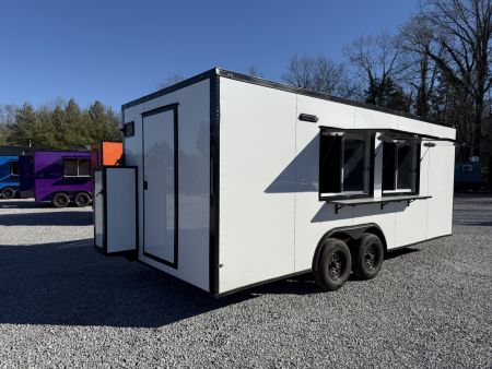 New 2026 Coast 2 Coast 8.5X20 TA CONCESSION TRAILER FULLY EQUIPPED BLACKOUT Concession
