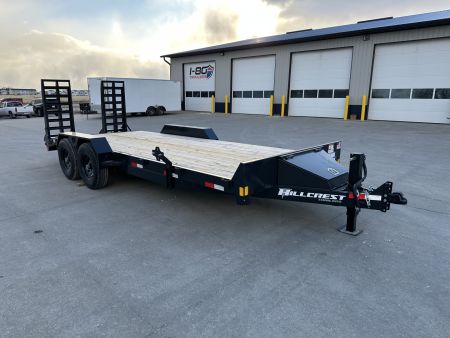New 2026 Hillcrest Deep Charcoal 82"x18'+2' 16K Equipment Trailer