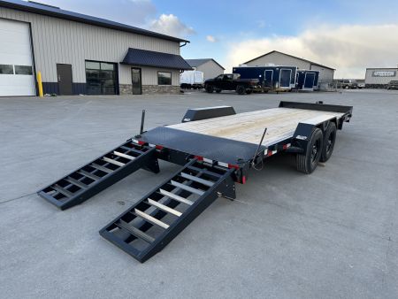 New 2026 Hillcrest Deep Charcoal 82"x18'+2' 16K Equipment Trailer