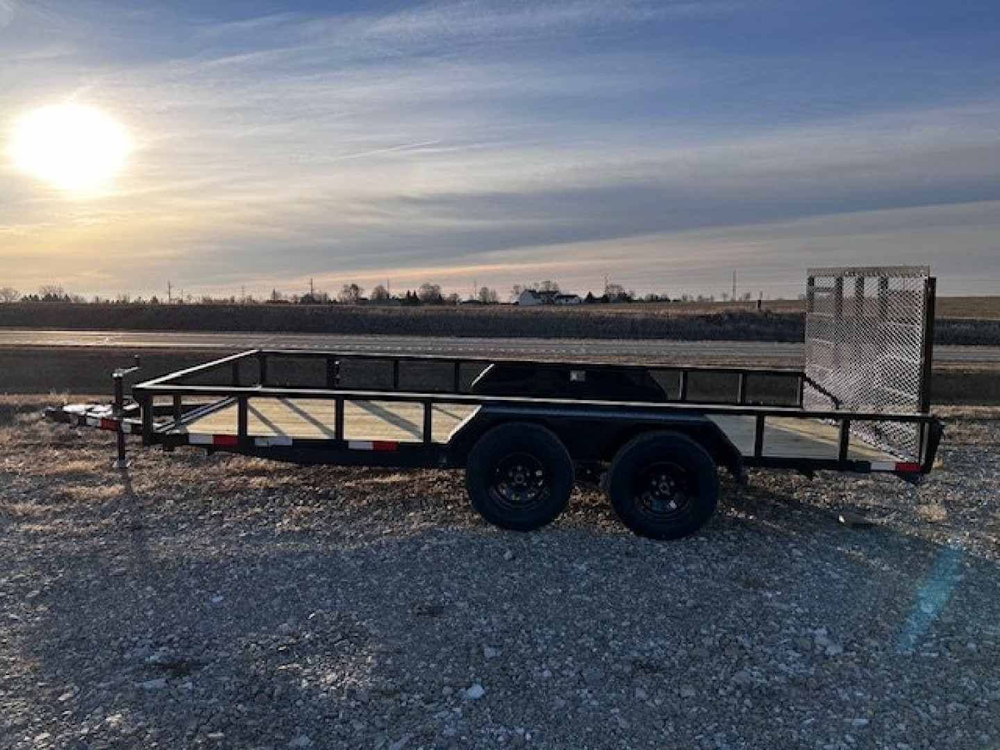 New 2026 H&H Trailers 82"X16' Rail Side Utility 7k gvwr Utility Trailer