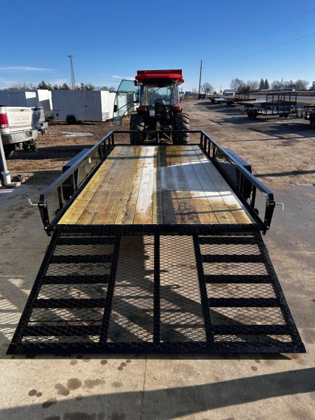New 2026 H&H Trailers 82"X16' Rail Side Utility 7k gvwr Utility Trailer