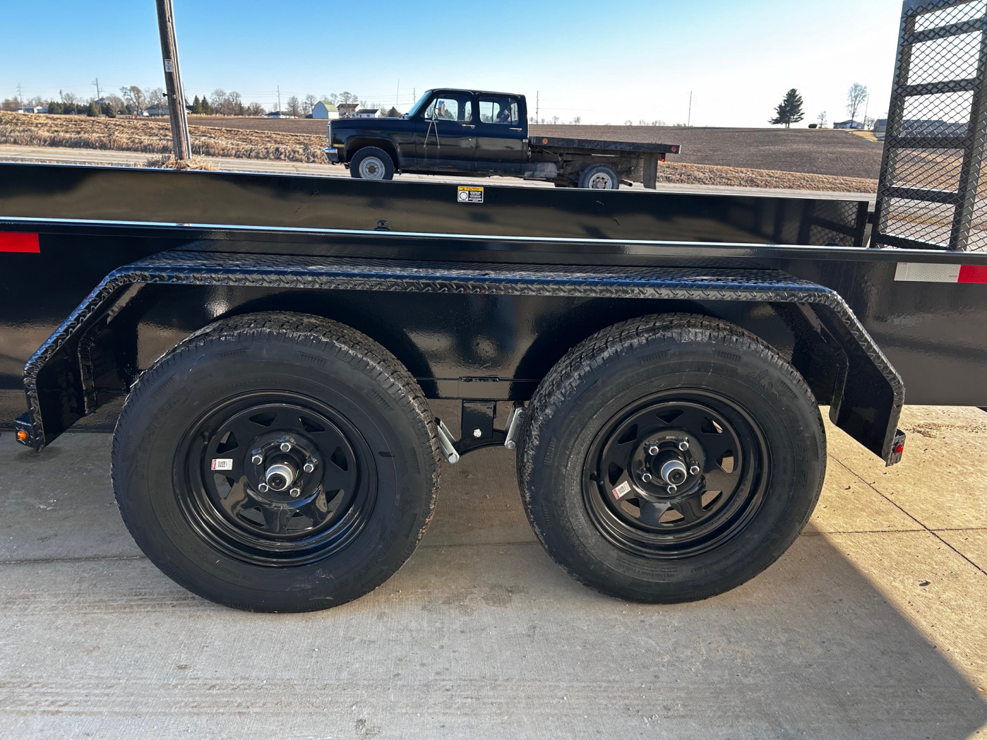 New 2026 H&H Trailers 82"X16' SOLID SIDE 7K GVWR 4' GATE Utility Trailer
