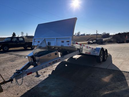 New 2026 H&H Trailers 82"X20' EXA 9.9K GVWR ALUMINUM SPEEDLOADER POWER TILT/ ROCK GUARD Car / Racing Trailer